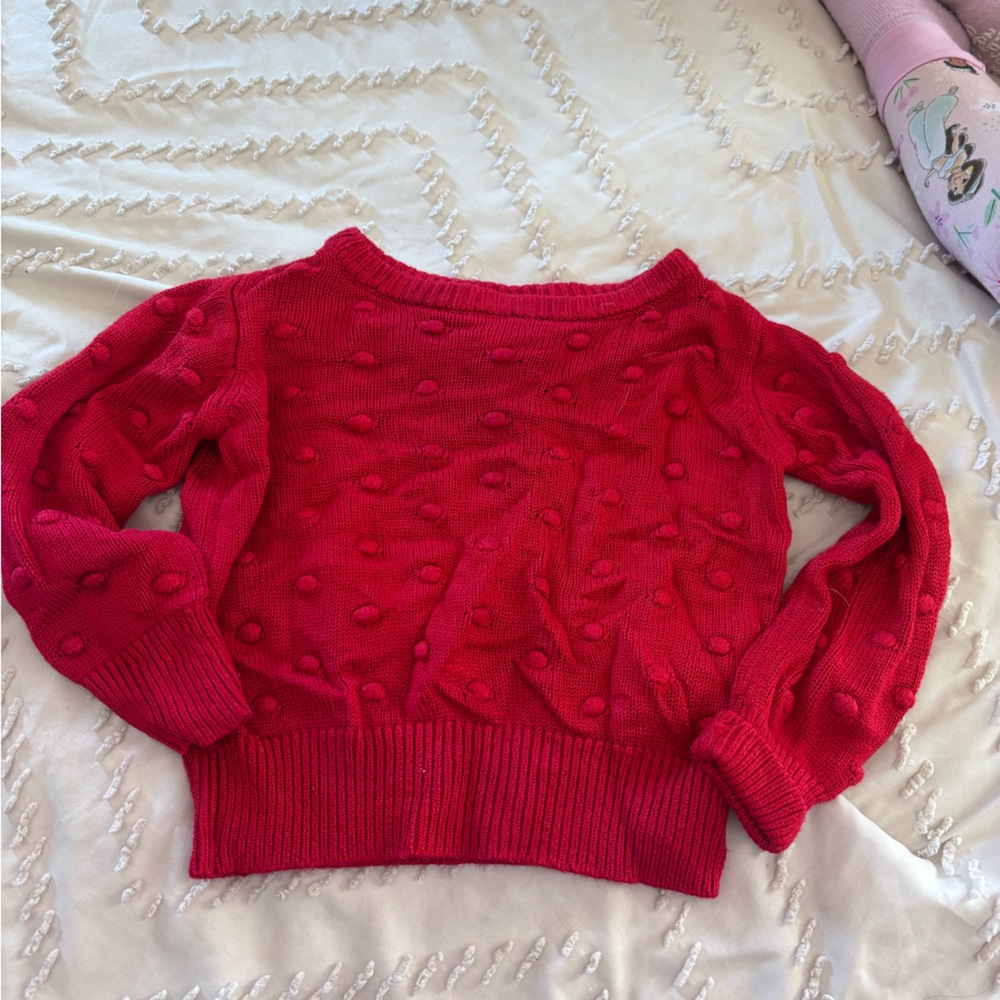 Little Sleepies Vibrant Red Textured Sweater